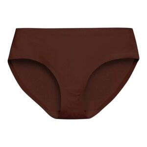 EBY Brief Womens Large Rich Mocha Brown Seamless Panty Comfortable Underwear L